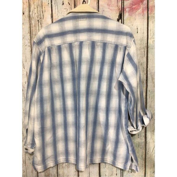 Vintage Union Bay Heavyweight Denim with Corduroy Collar Men’s Shirt Size Medium - Picture 10 of 15